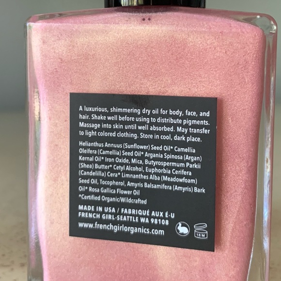 French Girl Cosmetics Rose Doree Shimmering Body Oil - Picture 3 of 4